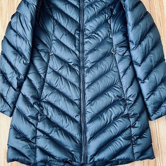 Patagonia long Women's Dark Blue Jacket women’s size Xs - Picture 6 of 12